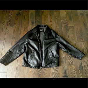 Vintage Eclipse brand black leather jacket
